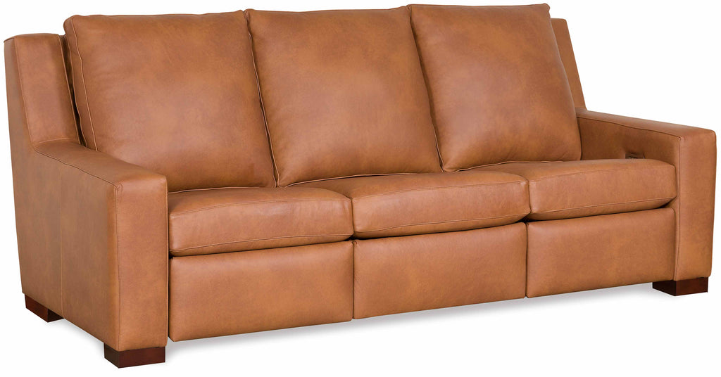 Penelope Leather Power Reclining Sofa With Articulating Headrest | American Heirloom | Wellington's Fine Leather Furniture