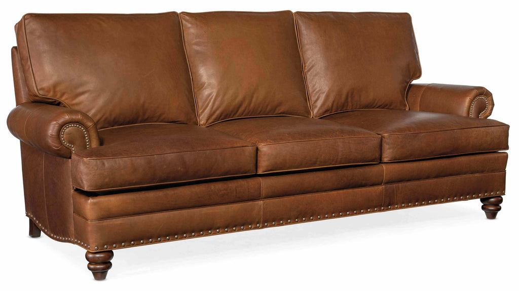 Hoff Leather Sofa | American Heritage | Wellington's Fine Leather Furniture