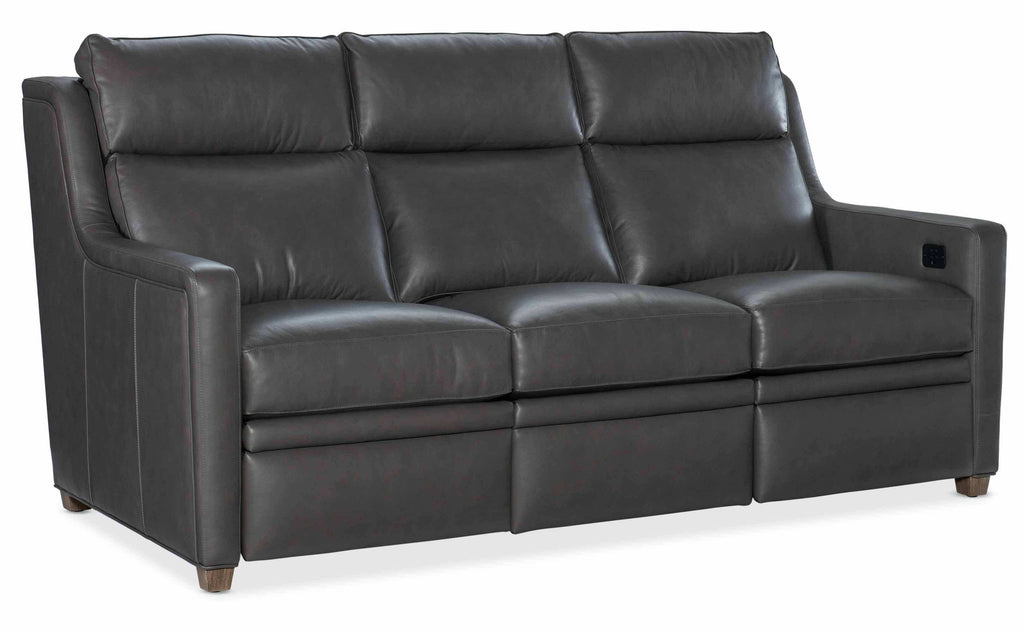 Renner Leather Power Reclining Sofa | American Heritage | Wellington's Fine Leather Furniture