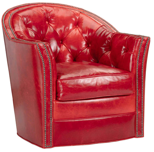Polly Leather Swivel Chair | American Tradition | Wellington's Fine Leather Furniture