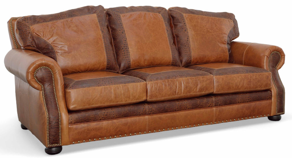 Oklahoma Leather Sofa | American Tradition | Wellington's Fine Leather Furniture