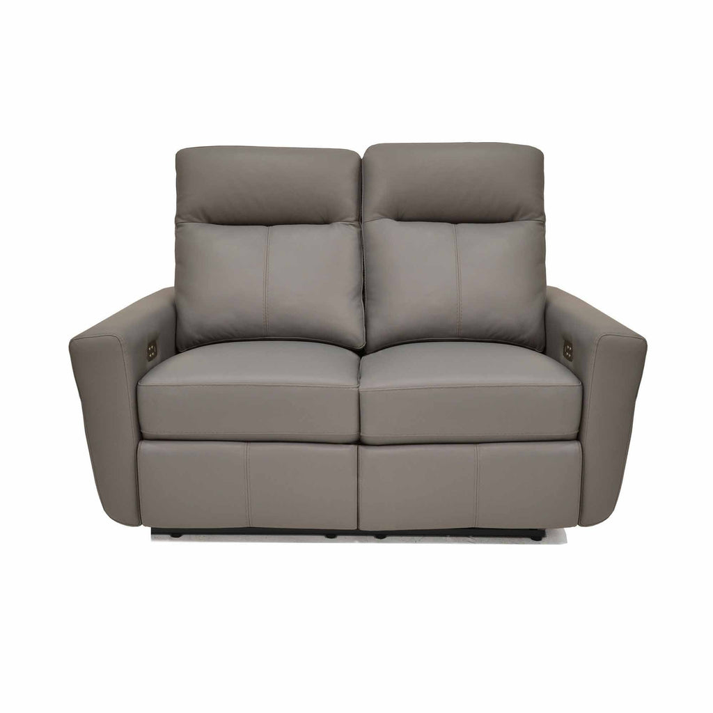 Venus Leather Power Reclining Loveseat With Articulating Headrest | American Style | Wellington's Fine Leather Furniture