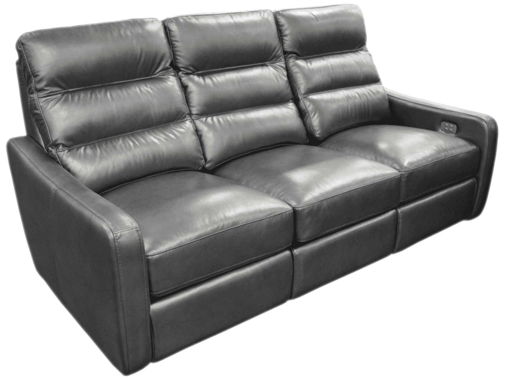 Mercury Leather Power Reclining Loveseat With Articulating Headrest | American Style | Wellington's Fine Leather Furniture