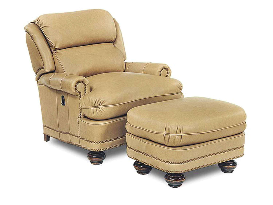 Gill Leather Tilt Back Chair & Ottoman | American Luxury | Wellington's Fine Leather Furniture