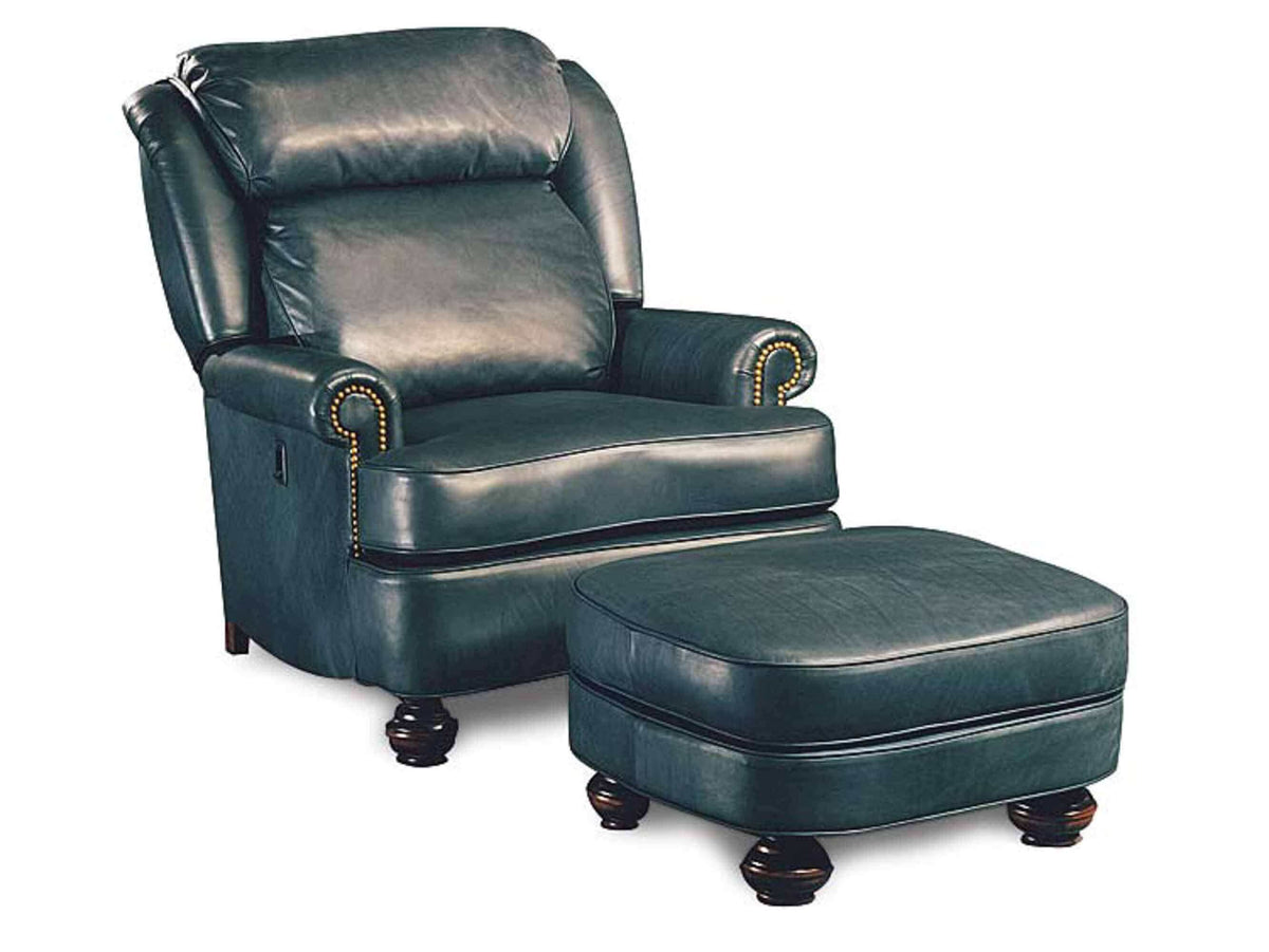 Bradley Tilt Back Leather Chair & Ottoman by American Luxury
