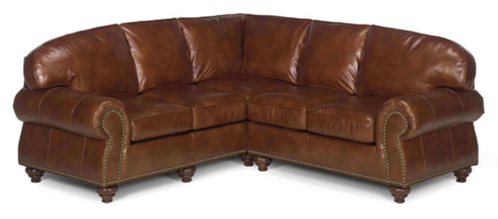 Branson Leather Sectional | American Heirloom | Wellington's Fine Leather Furniture
