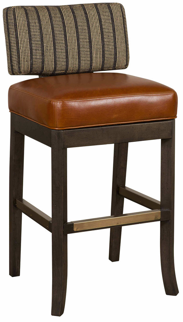 Lang Leather Swivel Bar Stool | American Heirloom | Wellington's Fine Leather Furniture