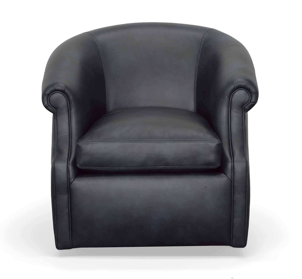 Hartman Leather Swivel Chair | American Tradition | Wellington's Fine Leather Furniture