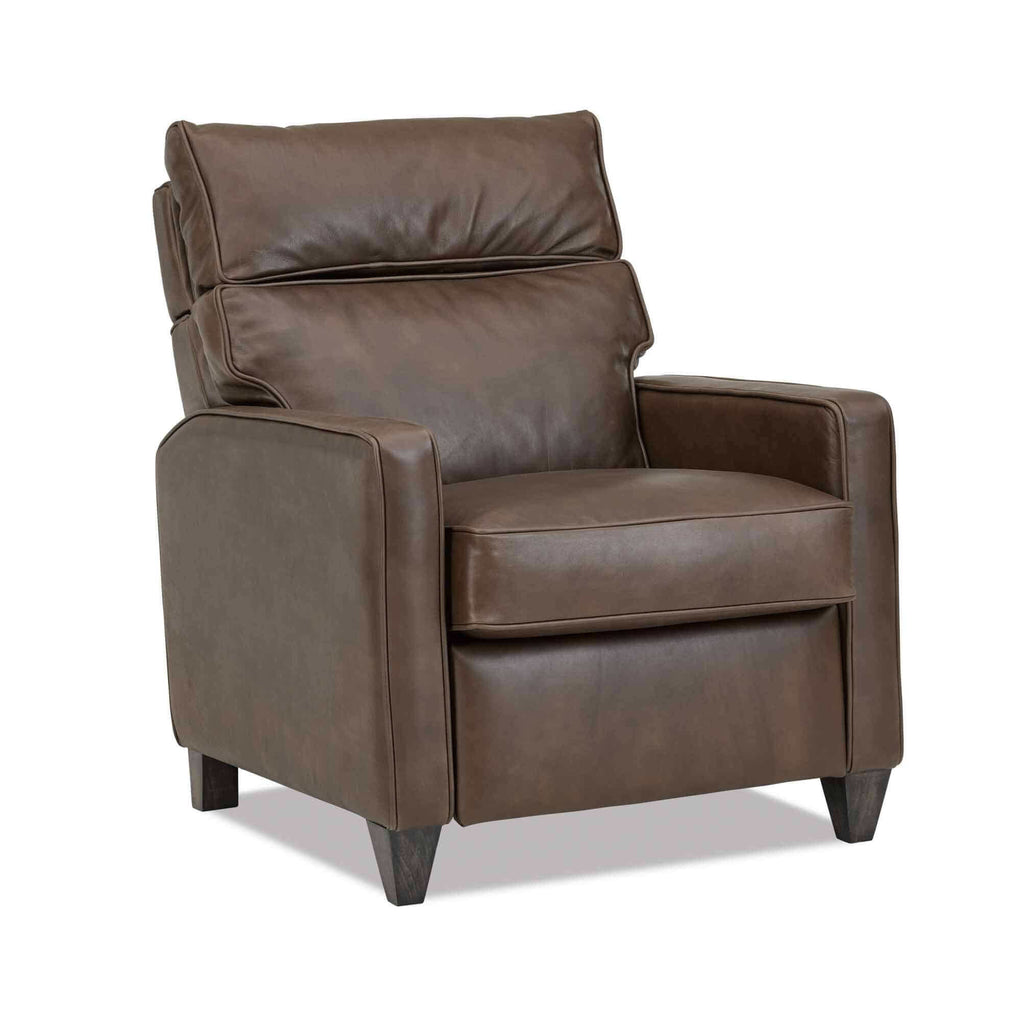 Star Leather Recliner With Pop-Up Headrest
