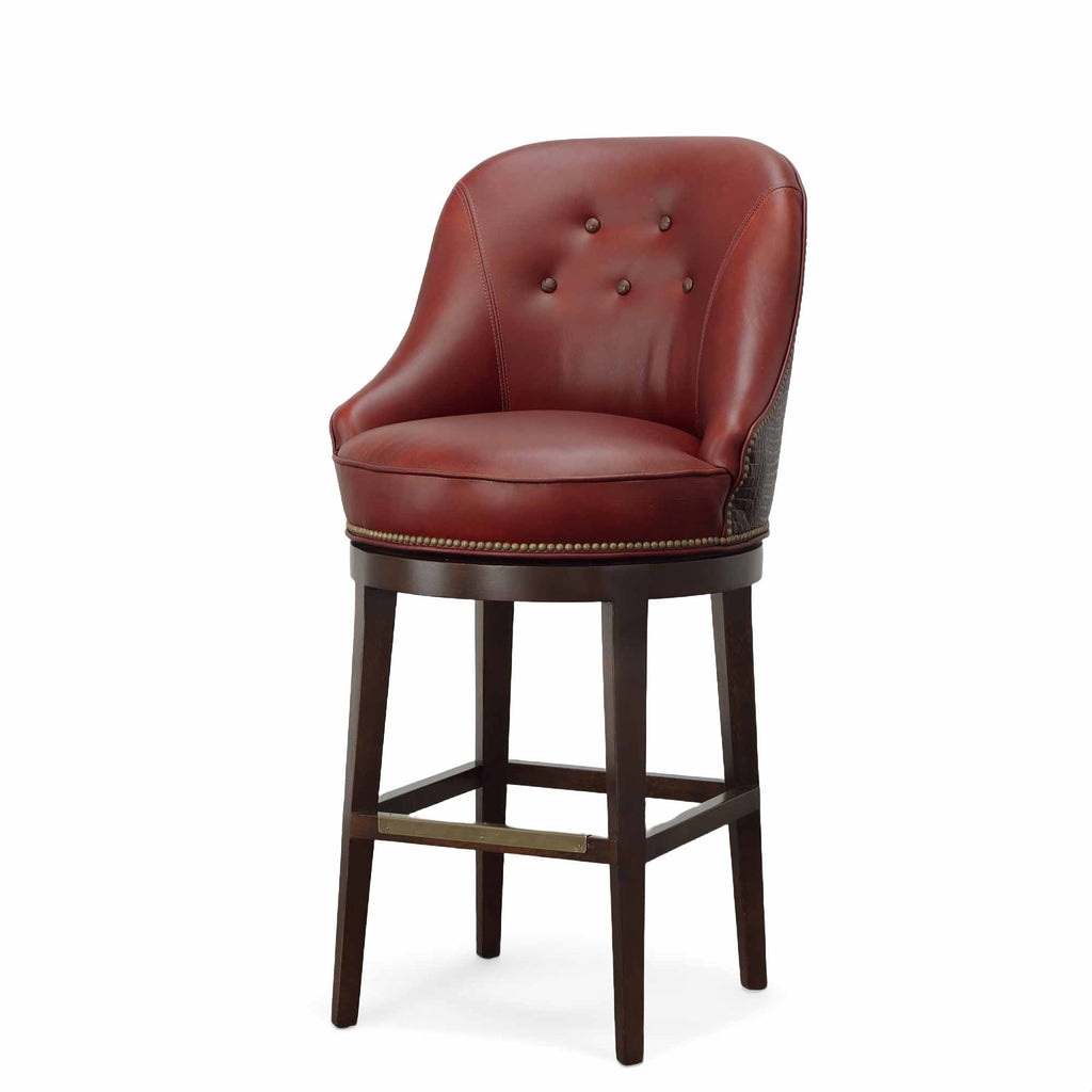 Ikea Leather Swivel Bar Stool | American Tradition | Wellington's Fine Leather Furniture