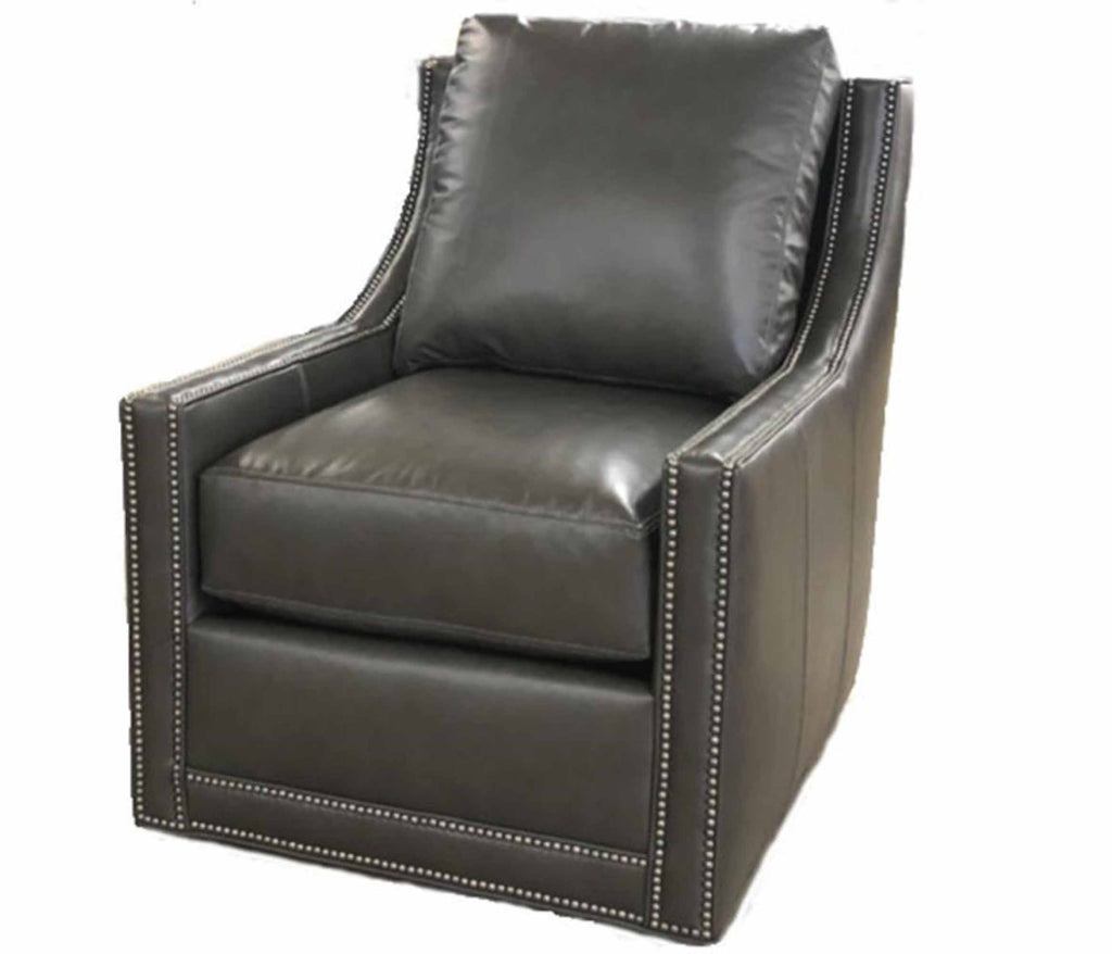 Tavion Leather Swivel Chair | American Tradition | Wellington's Fine Leather Furniture