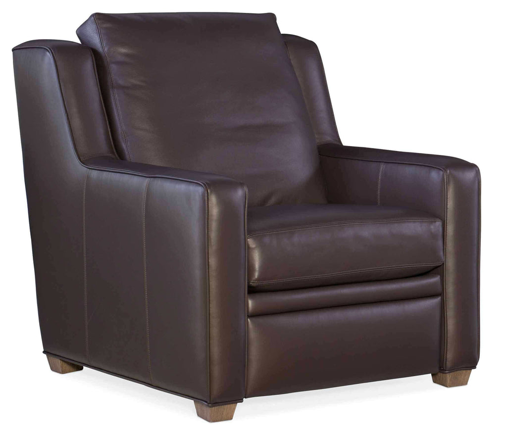 Raymond Leather Power Recliner With Articulating Headrest | American Heritage | Wellington's Fine Leather Furniture