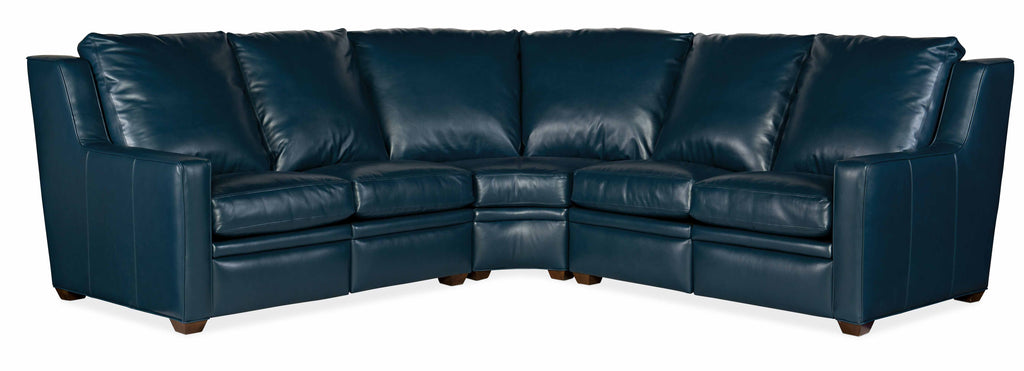 Raymond Leather Sectional | American Heritage | Wellington's Fine Leather Furniture