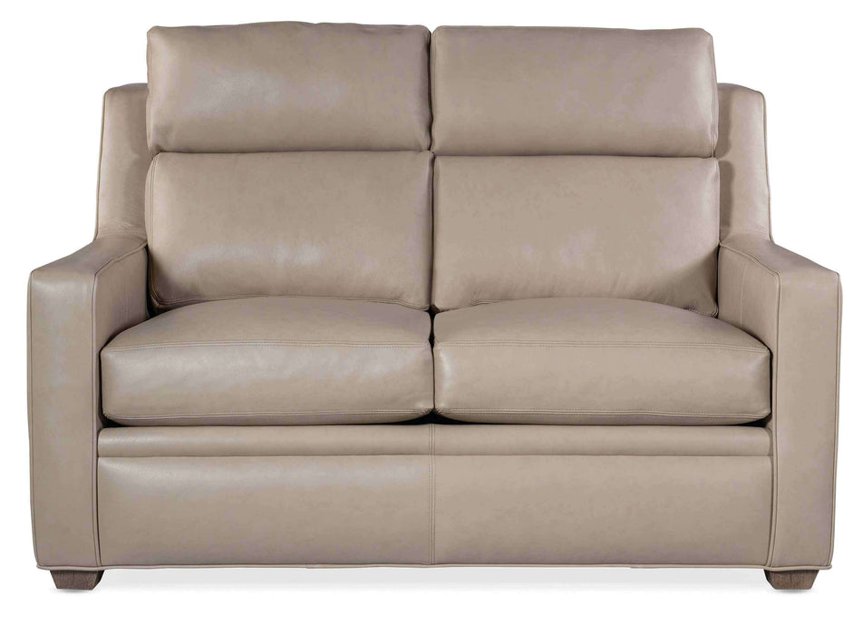 Raymond Leather Power Reclining Loveseat With Articulating Headrest