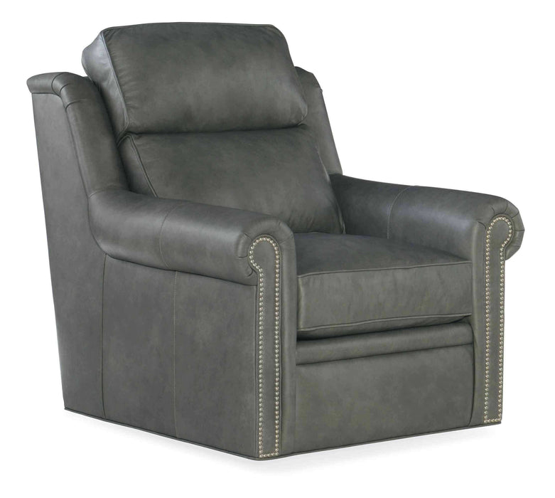 Reece Leather Swivel Chair