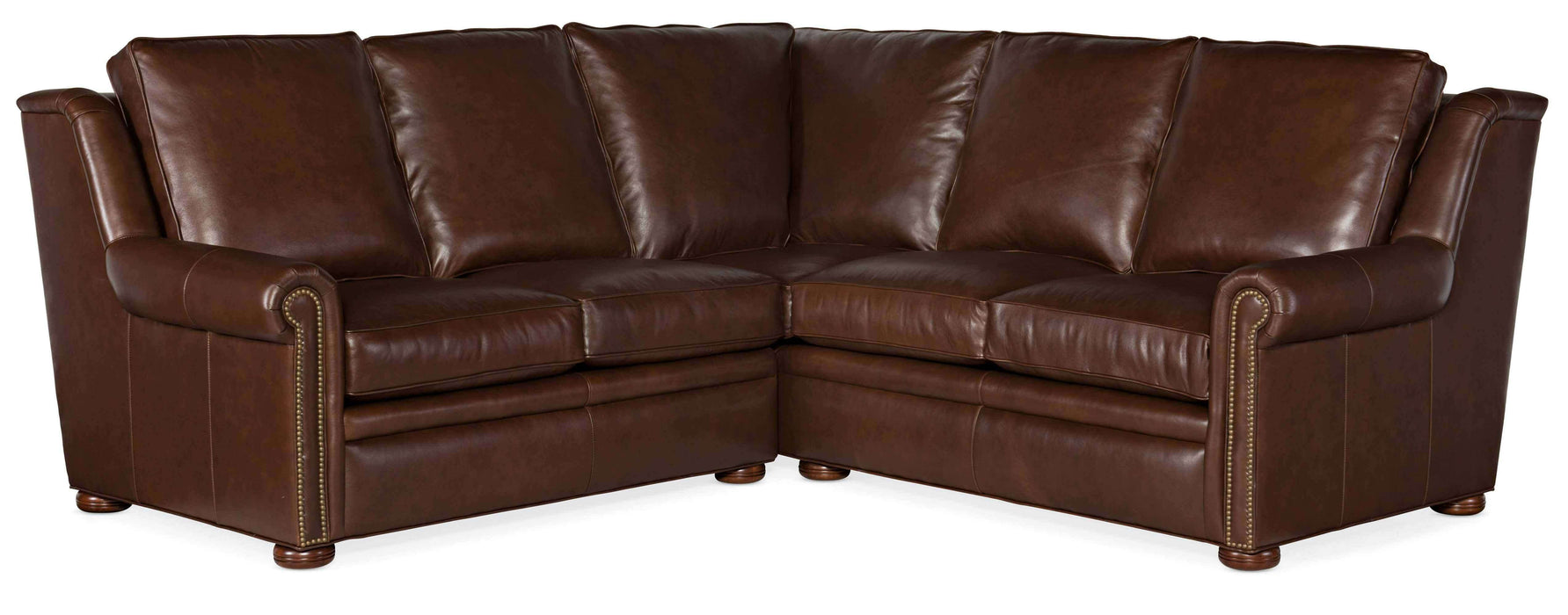 Reece Leather Power Reclining Sectional With Articulating Headrest