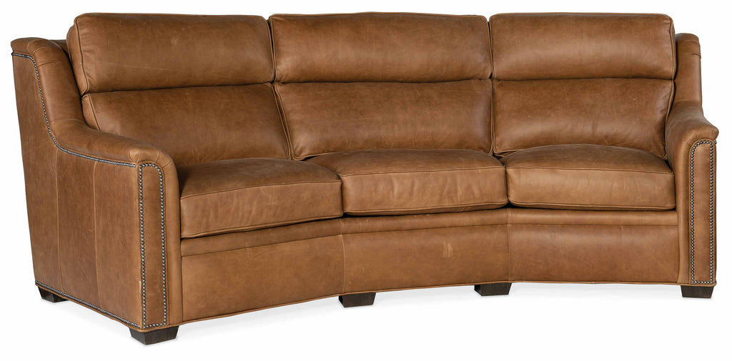 Raiden Leather Conversation Sofa | American Heritage | Wellington's Fine Leather Furniture