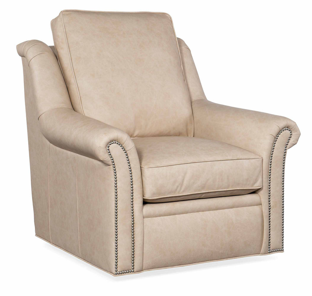 Bolton Leather Swivel Chair | American Heritage | Wellington's Fine Leather Furniture