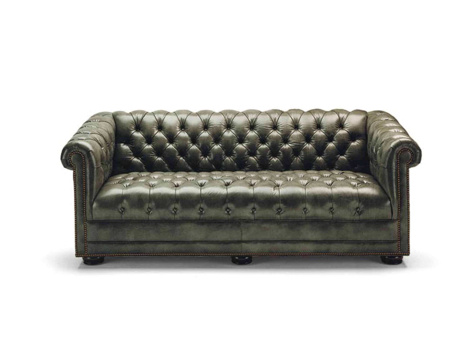 Chesterfield Leather Sleeper Sofa