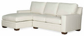 Hanley Leather Sofa With Chaise | American Heritage | Wellington's Fine Leather Furniture