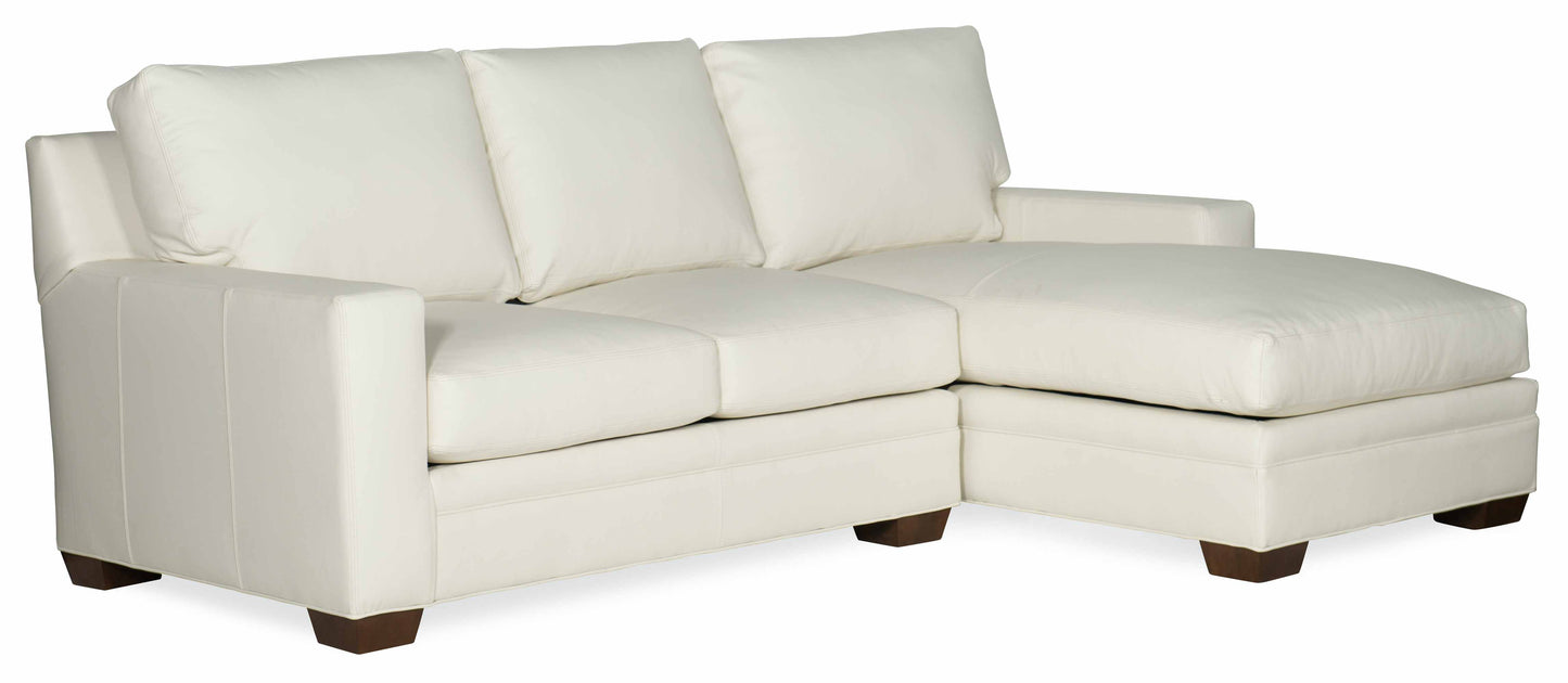 Bradington Young Hanley Leather Sofa With Chaise