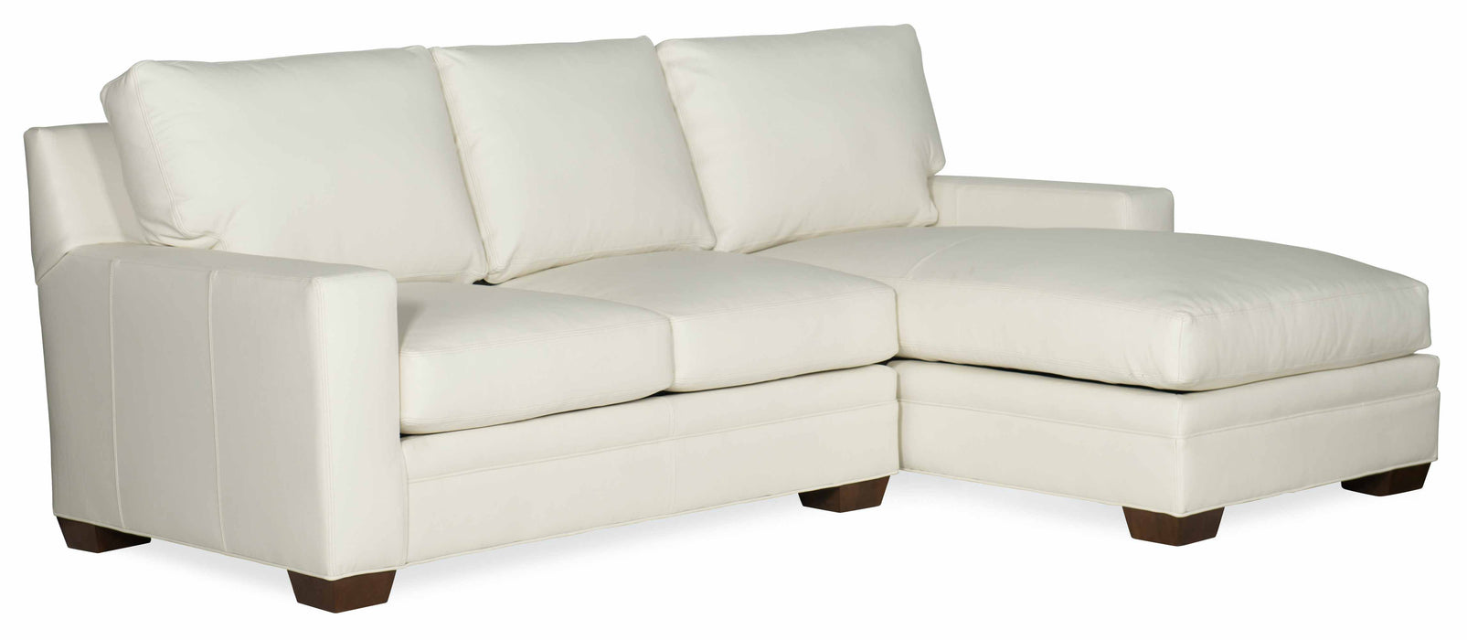 Hanley Leather Sofa With Chaise