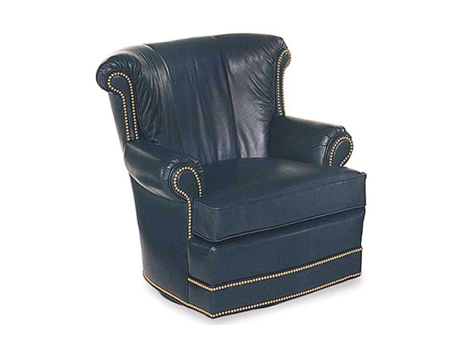 Conklin Leather Swivel Chair | American Luxury | Wellington's Fine Leather Furniture
