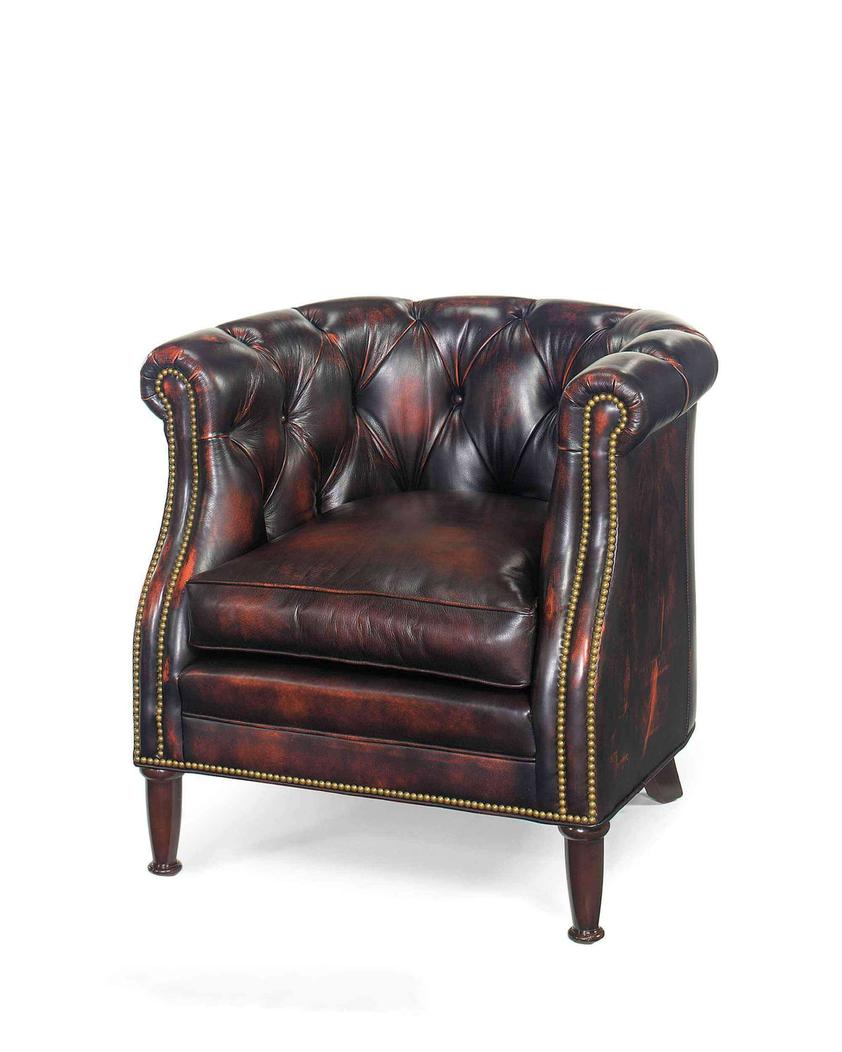 North Carolina Leather Chair by American Heirloom | Wellington's Fine ...