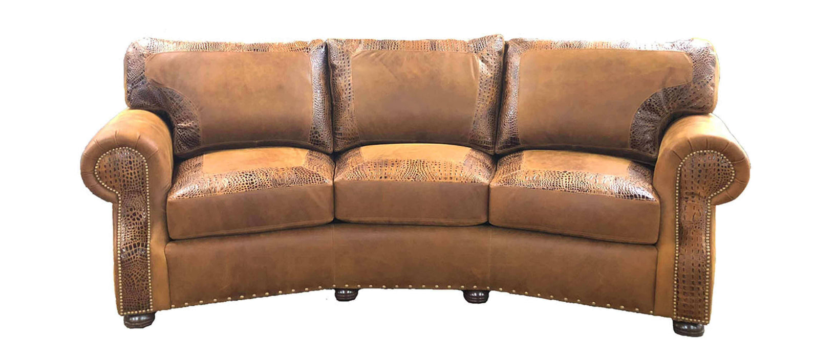 Foster Leather Conversation Sofa