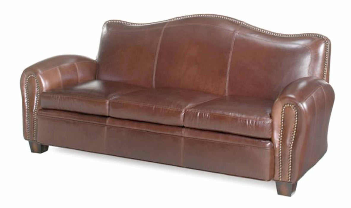 Camelback Leather Sofa