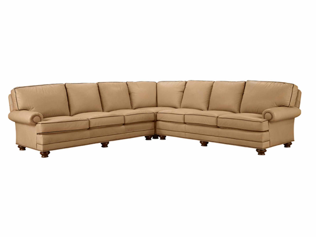 Bon Aire Leather Sectional | American Luxury | Wellington's Fine Leather Furniture