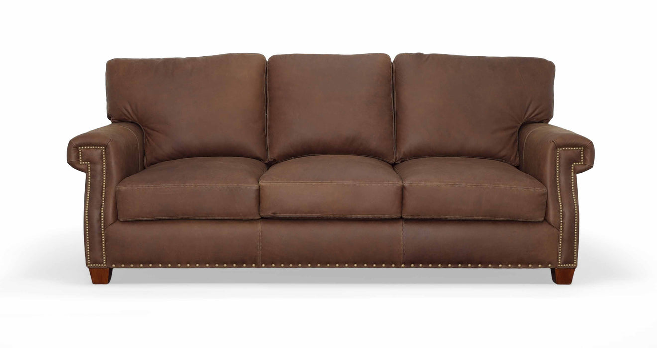 Empire Leather Loveseat | American Tradition | Wellington's Fine Leather Furniture