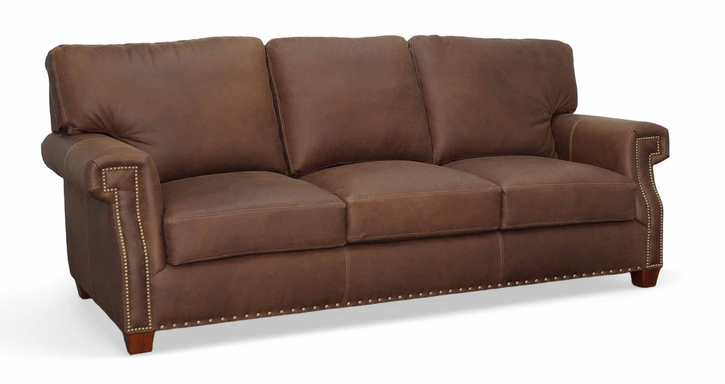 Empire Leather Queen Size Sofa Sleeper | American Tradition | Wellington's Fine Leather Furniture