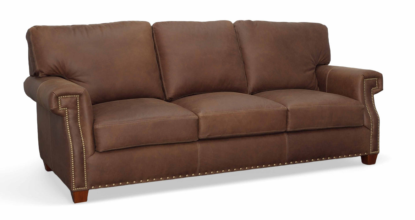 Empire Leather Loveseat | American Tradition | Wellington's Fine Leather Furniture