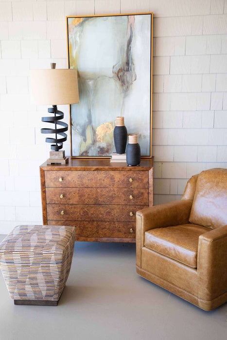 Althea Leather Swivel Chair | American Luxury | Wellington's Fine Leather Furniture