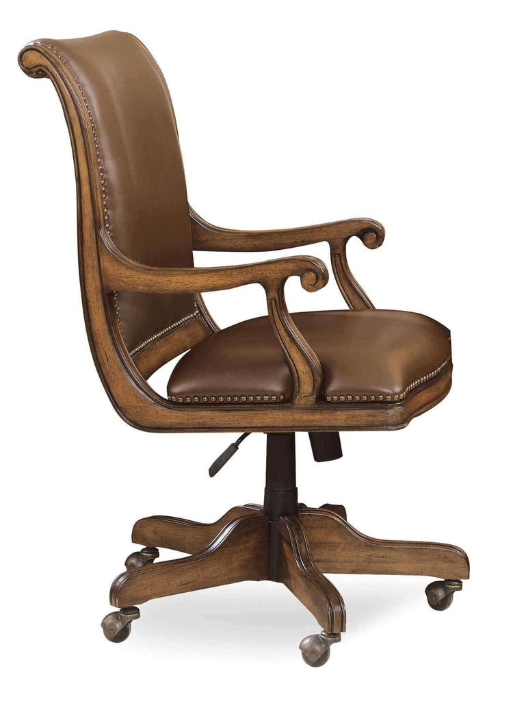 Brookhaven Leather Swivel Tilt Desk Chair | Budget Elegance | Wellington's Fine Leather Furniture