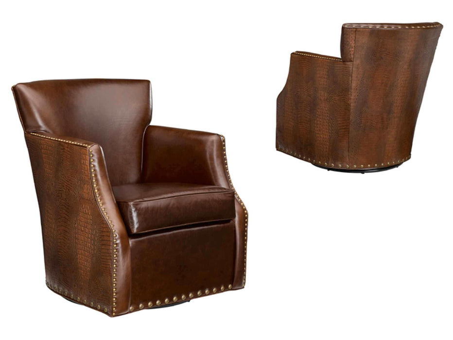Tate Leather Swivel Chair