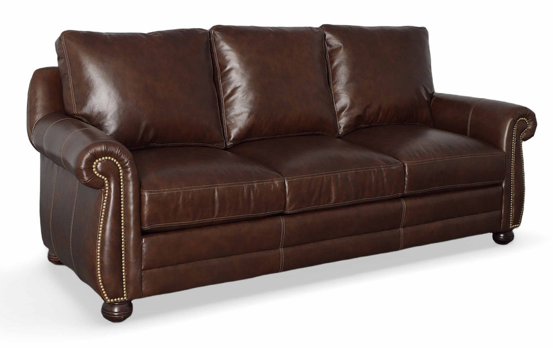Chapman Leather Queen Size Sofa Sleeper | American Tradition | Wellington's Fine Leather Furniture