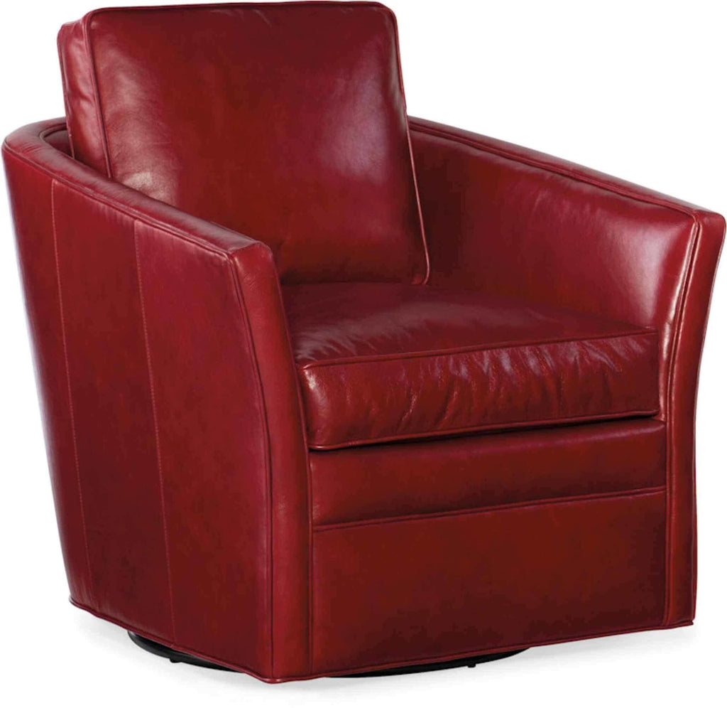 Blair Leather Swivel Tub Chair | American Heritage | Wellington's Fine Leather Furniture