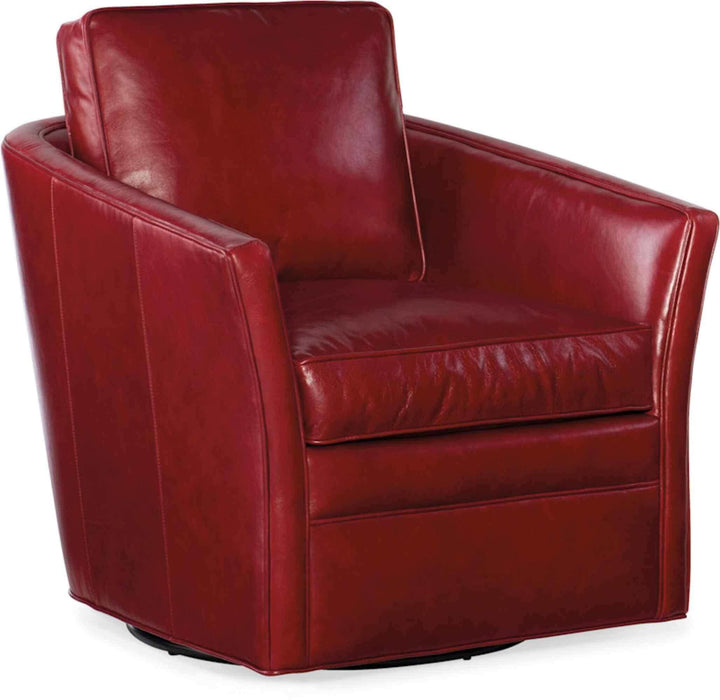 Blair Leather Swivel Tub Chair