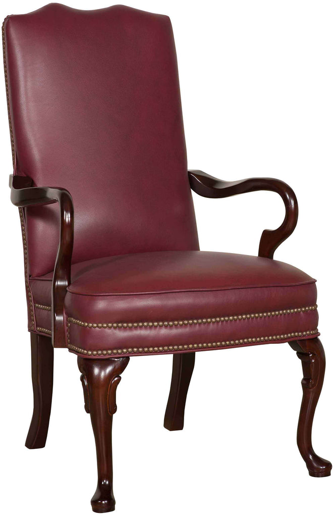 Plain Leather Gooseneck Chair | American Heirloom | Wellington's Fine Leather Furniture