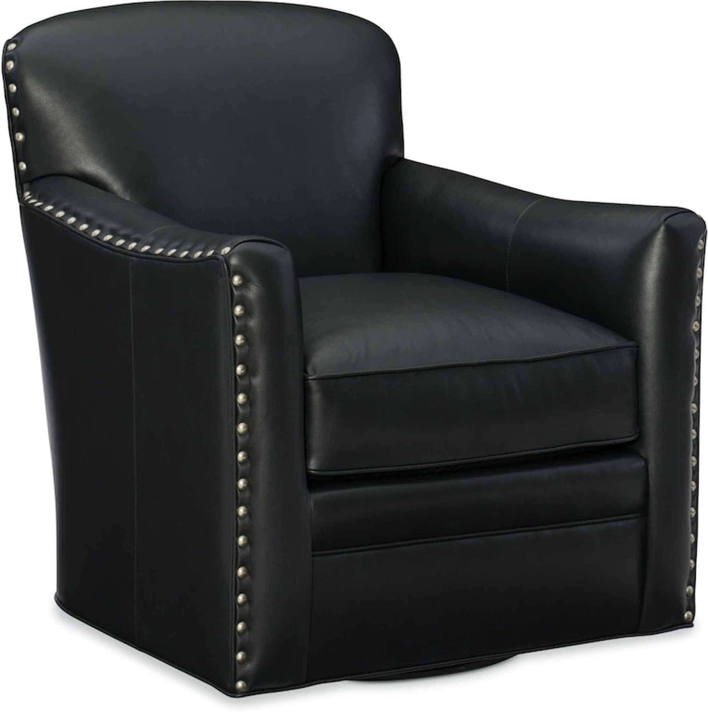 Luna Leather Swivel Chair | American Heritage | Wellington's Fine Leather Furniture