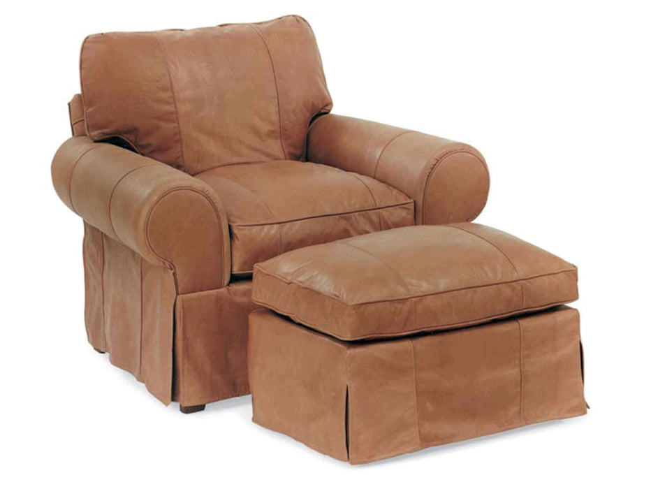 Slip Cover Leather Chair