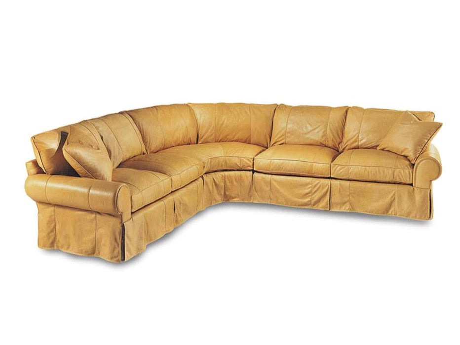 Slip Cover Leather Sectional