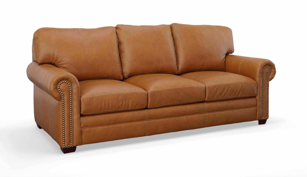 Ritz Leather Loveseat | American Tradition | Wellington's Fine Leather Furniture