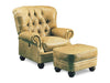 Sigmund Leather Tilt Back Chair & Ottoman | American Luxury | Wellington's Fine Leather Furniture