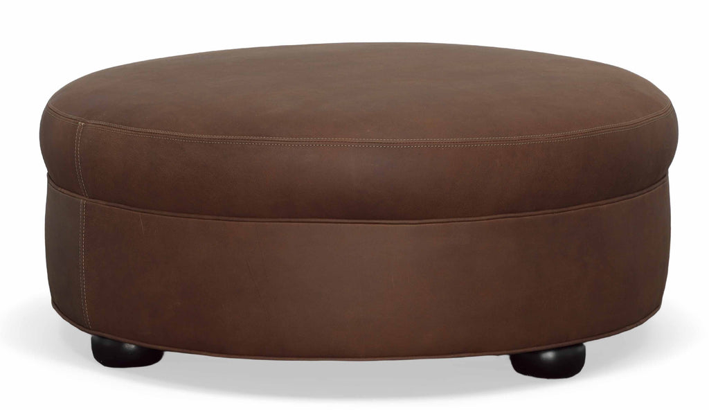 Telly Leather Ottoman | American Tradition | Wellington's Fine Leather Furniture