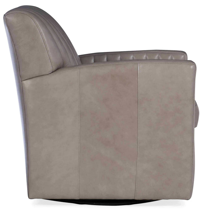 Barnabus Leather Swivel Chair