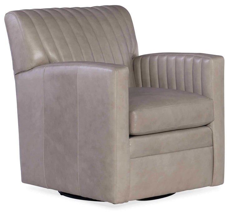 Barnabus Leather Swivel Chair