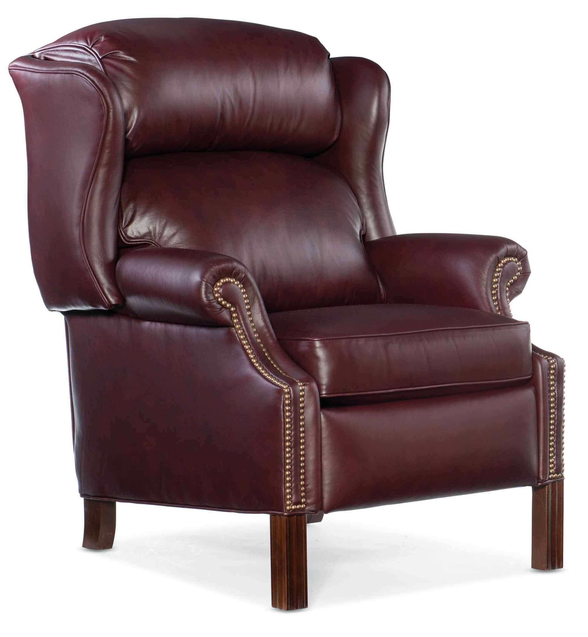 Bradington Young | Leather Recliner With Chippendale Legs